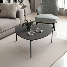 Τραπεζάκι Σαλονιού Ανθρακί FLENOL 90x89x40