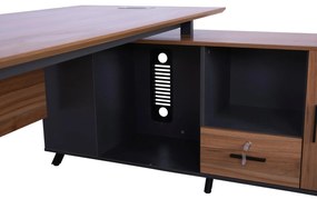 Γραφείο επαγγελματικό Supreme C2360 Αναστρέψιμη γωνία 160x160x75Υ εκ. 160x160x75 εκ.