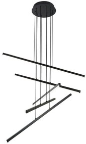 Φωτιστικό Οροφής Ray 4301400 80,5x140cm Led 1829lm 60W 3000K Black Viokef