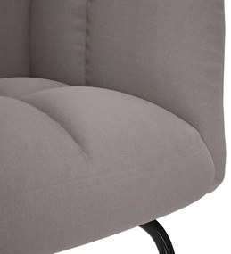 vidaXL Κουνιστή Πολυθρόνα Taupe Υφασμάτινη