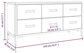 ΠΑΓΚΟΣ ΑΠΟΘΗΚΕΥΣΗΣ ΜΑΥΡΟΣ 110X30X45 ΕΚ. ΑΠΟ ΜΑΣΙΦ ΞΥΛΟ ΠΕΥΚΟΥ 349932