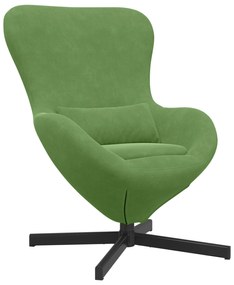 vidaXL Πολυθρόνα Αυγού Light Green Velvet