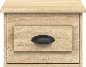 vidaXL Κομοδίνο Επιτοίχιο Sonoma Δρυς 41,5 x 36 x 28 εκ.
