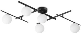 Πλαφονιέρα Φωτιστικό Οροφής 5xLED G9 4W IP20 3000K Atlas Ideal Lux-328218-Μαύρο 328218