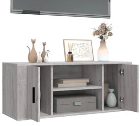 vidaXL Έπιπλο Τηλεόρασης Γκρι Sonoma 100x35x40 εκ. από Επεξεργ. Ξύλο