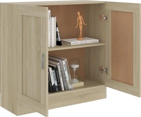vidaXL Βιβλιοθήκη Χρώμα Sonoma Δρυς 82,5 x 30,5 x 80 εκ. Επεξ. Ξύλο