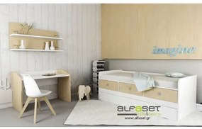 ALFA SET  Σετ Παιδικού - Εφηβικού Δωματίου AS Stimo 4 τμχ / Λευκό BEST-10116806