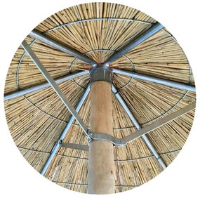 ΟΜΠΡΕΛΑ Ψάθινη Παραλίας Φ250cm Επαγγελματική Βαρέως Τύπου