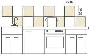 Διακοσμητικά πλακάκια τοίχου Tile Black &amp; White