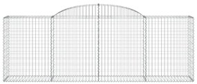 vidaXL Συρματοκιβώτια Τοξωτά 6 τεμ. 300x50x100/120 εκ. Γαλβαν. Ατσάλι