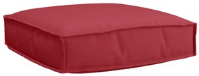 vidaXL Σετ Μαξιλαριών Παλέτας 2 Τεμαχίων Wine Red Oxford Fabric