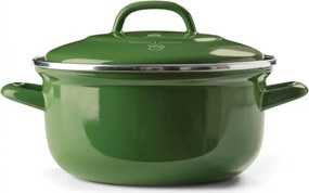 ΚΑΤΣΑΡΌΛΕΣ BK, DUTCH DUTCH OVEN WITH LID 22CM GREEN, ENAMELED