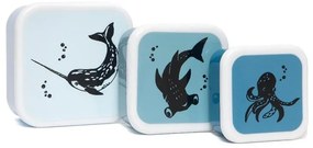 Φαγητοδοχεία (Σετ 3τμχ) Petit Monkey Sea Animals PTM-LB21