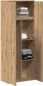 vidaXL Highboard Artisan Oak 70 x 33.5 x 180 εκ. Επεξεργασμένο ξύλο