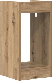 vidaXL Βάση φυτών με ράφι 2 pcs Τεχνίτικη Δρυς 30 x 30 x 60 cm