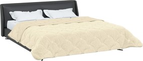 vidaXL Χειμερινό Παπλωματοθήκη 200 x 200 cm Χειμώνας Κρεμ Αναπνεύσιμο