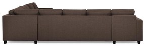 Γωνιακός Καναπές Scandinavian Choice C160, Καφέ, Μαύρο, 345x285x86cm, Πόδια: Πλαστική ύλη | Epipla1.gr