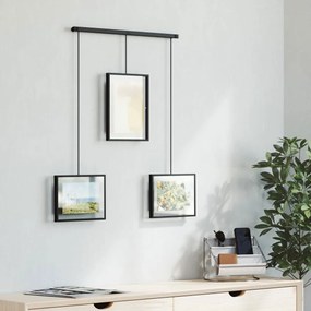 Κορνίζα Τοίχου 3op 1016057-040 Black Umbra Μέταλλο