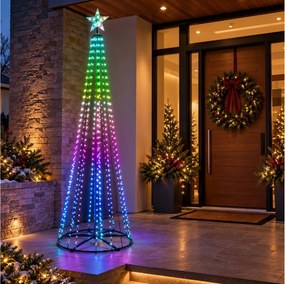 ΔΈΝΤΡΑ ΑΤΜΟΣΦΑΙΡΙΚΉΣ ΔΙΑΚΌΣΜΗΣΗΣ ΑLL ΥEAR LONG RGB TREE 910LED 275CM