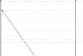 vidaXL Στύλος Περιφράξεων Γαλβανισμένο 25 x 1,4 μ Ατσάλι