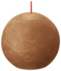 Bolsius Κεριά Σφαίρα Ρουστίκ Shine 6 τεμ. Έντονο Καφέ 76x71 χιλ.