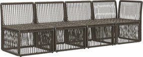 vidaXL Καναπές 4 θέσεων με αριστερό μπράτσο 4 pcs 4-Αριθμός καθισμάτων