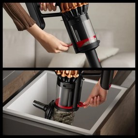 Σκούπα όρθια Dyson V16 Piston Animal 492963-01, 315AW, 900W, 1.3L, 70 λεπτά, CleanCompaktor™, Hyperdymium™, MyDyson™, HEPA, LCD, Μαύρο/Χαλκός