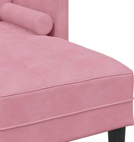 vidaXL Σετ Καναπέ με μαξιλάρι Ροζ Πολυεστέρας