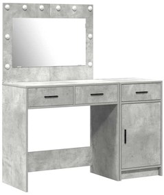 vidaXL Τραπέζι περιποίησης με συρτάρι 2 pcs Γκρι 40 x 41 x 75 εκ