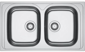 Franke Spark SKX 620-34-34/86 Ένθετoς Ανοξείδωτος νεροχύτης 90cm Inox