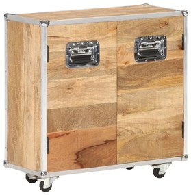 vidaXL Ντουλάπθ με 2 Πόρτες 70 x 30 x 69 εκ. από Μασίφ Ξύλο Μάνγκο