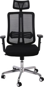 BF9500 Πολυθρόνα Γραφείου Διευθυντή Mesh Μαύρο, Μπράτσα up-down   1τμχ