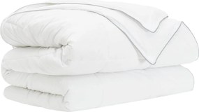 vidaXL Κουβέρτα ολόκληρου του χρόνου Λευκό 200 x 220 cm Ίνες μπαμπού