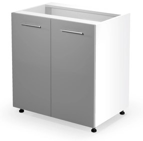 VENTO D-80/82 lower cabinet, color: white / light grey DIOMMI V-UA-VENTO-D-80/82-J.POPIEL