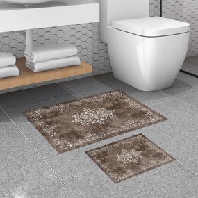 Bathmat Set (2 Pieces) 510616 - Brown Brown