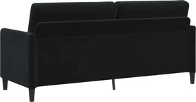 vidaXL Καναπές με Αποθήκευση Μαύρο 192 x 78 x 87 εκ. Πολυεστέρας