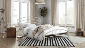 Κρεβάτι Kelly-110x190-Εκρού-Με ποδαρικό