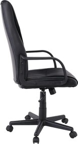 BF1410 Πολυθρόνα Γραφείου Διευθυντή Pu Μαύρο   1τμχ