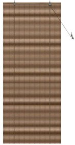 vidaXL Ρολό Παραθύρου με κουρτίνες Καφέ 100 x 220 cm Μπαμπού