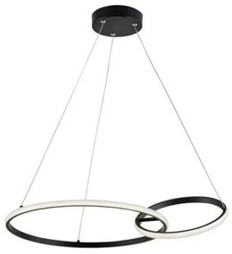 Κρεμαστό Φωτιστικό Οροφής LED Μαύρο Double 4275800 Viokef-4275800-Μαύρο 4275800