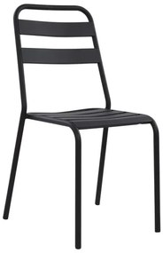 ΚΑΡΕΚΛΑ ΜΕΤΑΛΛΙΚΗ ΜΑΥΡΗ JASON HM5177.01 43x50x86cm (1 Τεμμάχια)