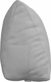 vidaXL Μαξιλάρι Πλάτης Σκίουρος Γκρί 60 x 50 x 20 cm ύφασμα