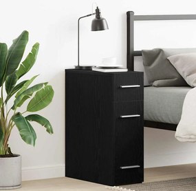 vidaXL Φαρμακείο Μαύρη δρυς 20 x 45.5 x 60 εκ. Επεξεργασμένο ξύλο