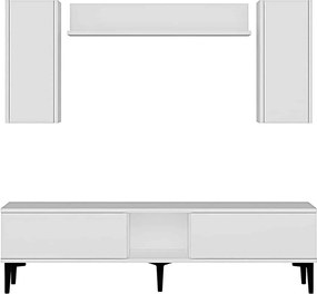Stewehome Σετ έπιπλο τηλεόρασης με ράφι 150x30x41 cm