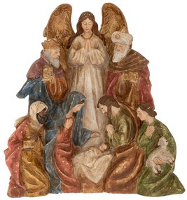 Χριστουγεννιάτικη Φάτνη Polyresin 31,5x12,5x33εκ. iliadis 90706