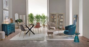 Βοηθητικό Τραπεζάκι Azmin Διάφανο 36x36x46 εκ.