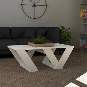 Τραπέζι σαλονιού PIPRA σε χρώμα λευκό 110x60x40 110x60x40 εκ.