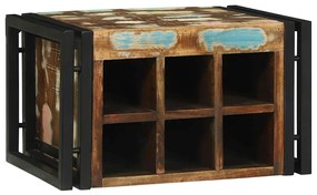 vidaXL Ράφι Κρασιού 2 pcs 46 x 35 x 27,5 εκ. Στερεό Ανακτηθέν Ξύλο