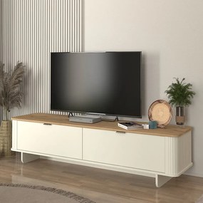 ΕΠΙΠΛΟ ΤΗΛΕΟΡΑΣΗΣ BOHEMA MEGAPAP ΧΡΩΜΑ IVORY - SEPET OAK 180X47X45,6ΕΚ.