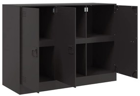 vidaXL Ντουλάπι Μαύρο 99x39x73 εκ. από Ατσάλι